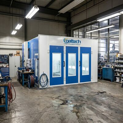 CoatTech Pro-Series Automotive Spray Booth with Side Draft Ventilation