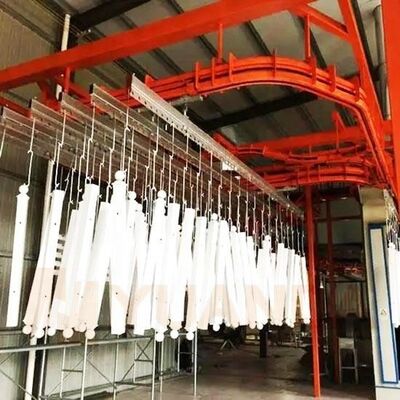 部品のスペアパーツ用自動粉体塗装ライン 高量生産工場