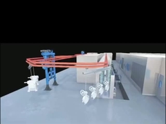 頑丈な上部コンベヤー 垂直粉末塗装ライン 一貫した塗装のためのコンベヤー塗装ライン