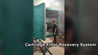 金属ワーク用工業用粉体スプレーブース