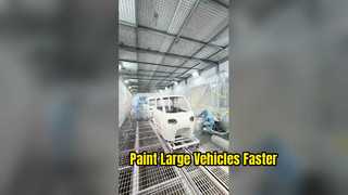 車体および大型コンポーネント用の大型スプレーブース |コートテック