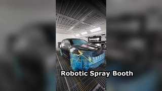 AI 駆動ロボット スプレー システムを備えた CoatTech 高効率産業用自動塗装ブース